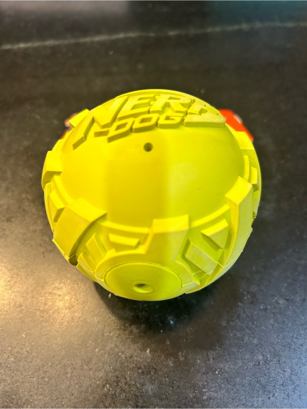 Nerf Dog Neon Yellow Textured Fetch Ball